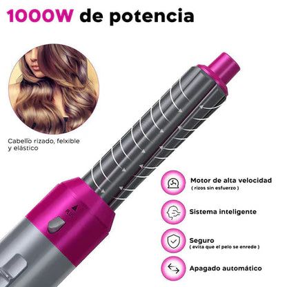 Cepillo secador 5 en 1: ¡El secreto para un cabello de ensueño!